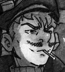 Olruggio as the Ben Affleck smoking meme